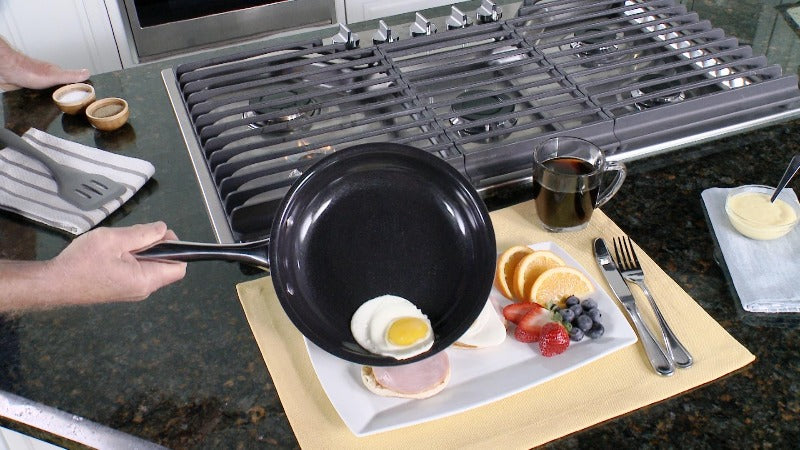 2 Units, DiamoTech 9.5" Frying Pan - 4-Layer Diamond Ceramic Coating, Nonstick & Durable, Toxin Free