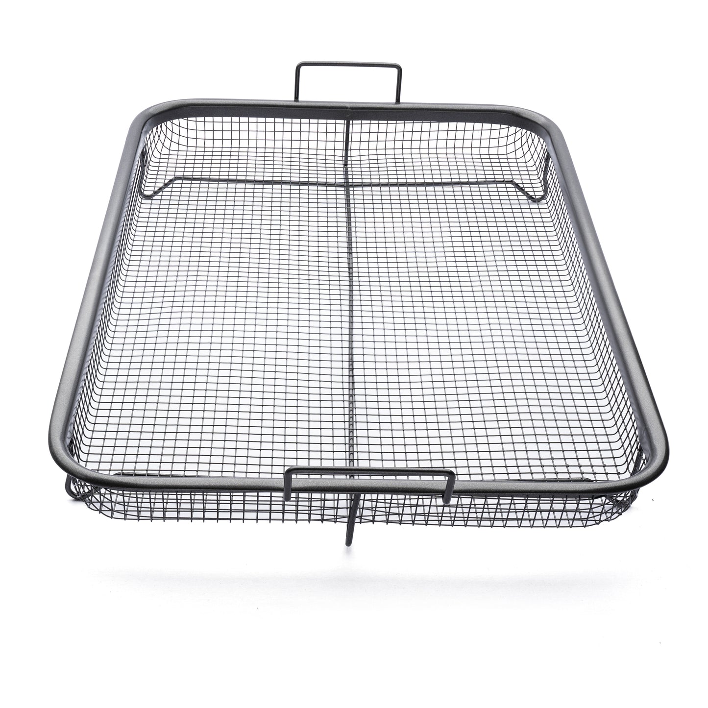 EaZy MealZ XL Air Fry Crisper Basket & Tray Set, 12.5" x 17.5" Gray