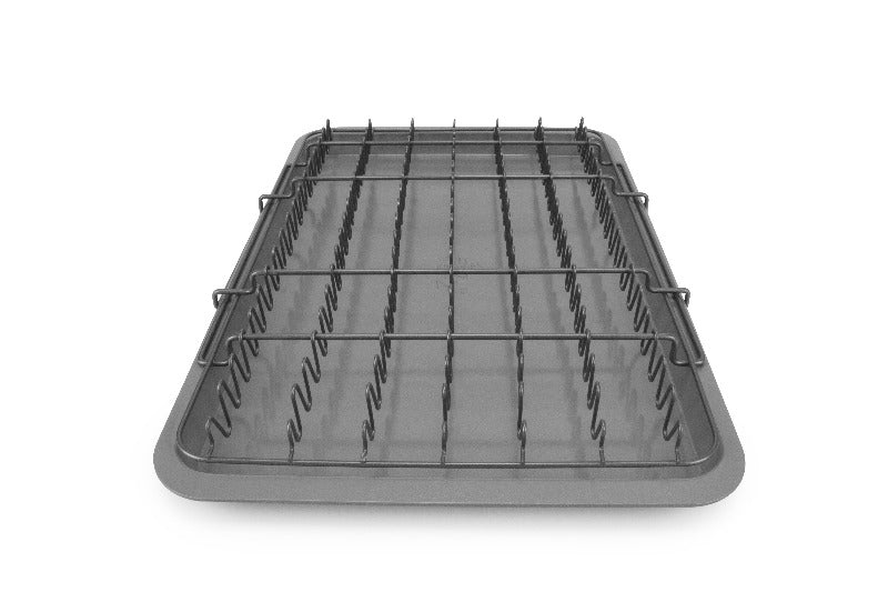 eazy mealz bacon rack xl + tray xl, 2-pc set