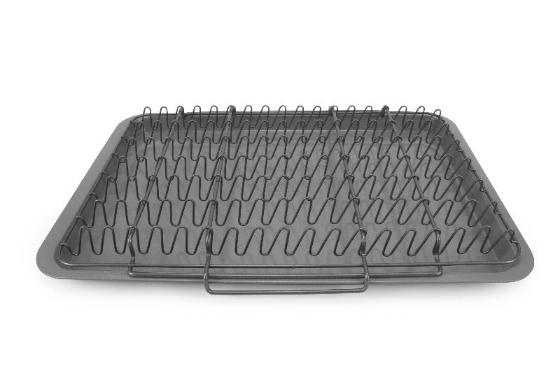 eazy mealz bacon rack xl + tray xl, 2-pc set