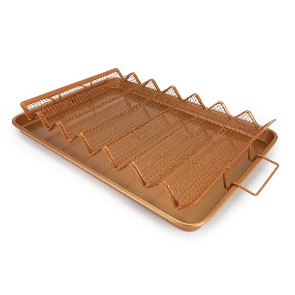 Texas Crisper Oven Air Crisping Tray/Baking Pan Set (Large)