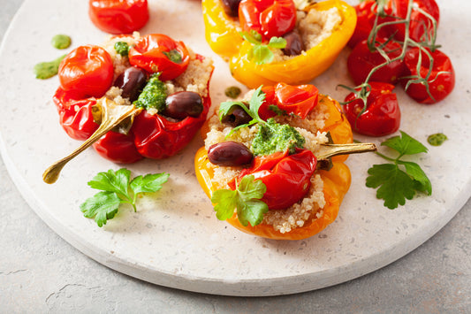 Quinoa-Stuffed Bell Peppers