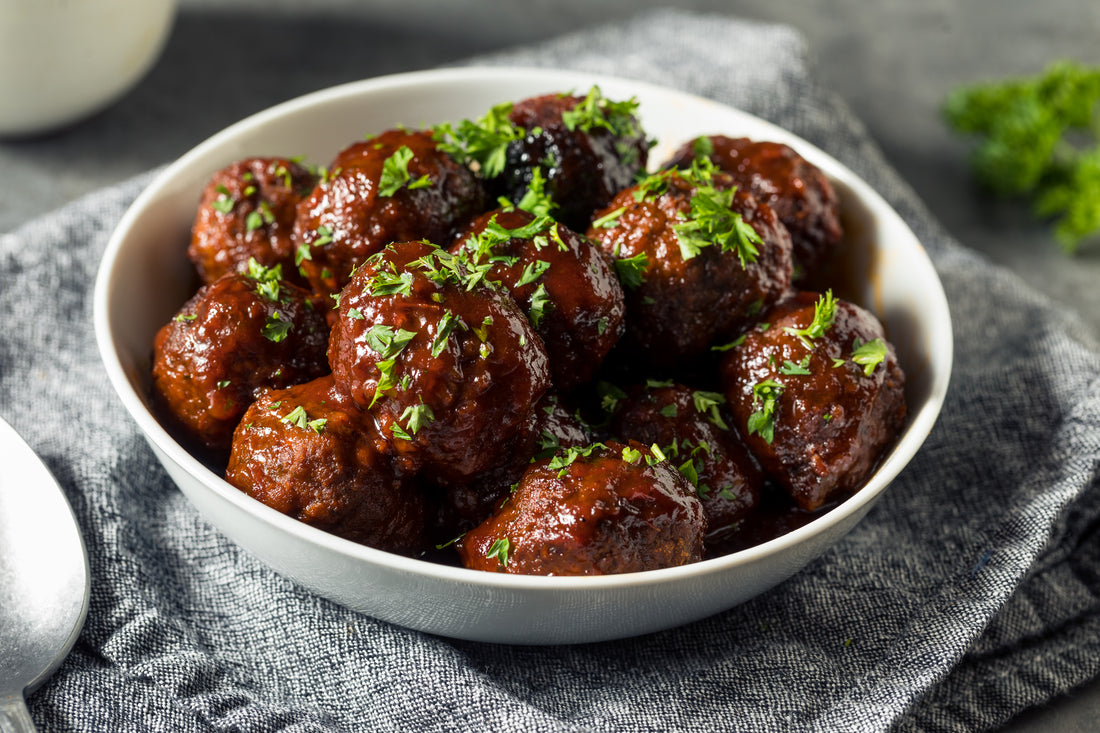 Air-Fried BBQ Meatballs