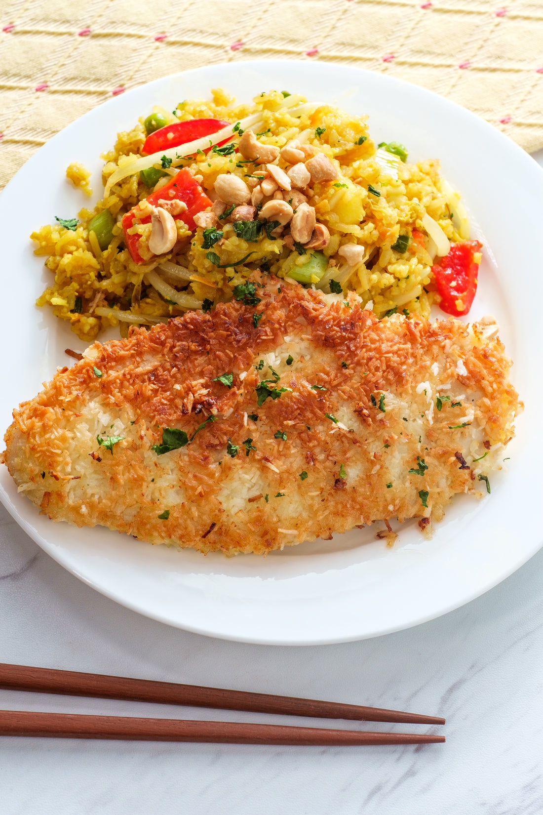 Air Fry Coconut-Crusted Tilapia