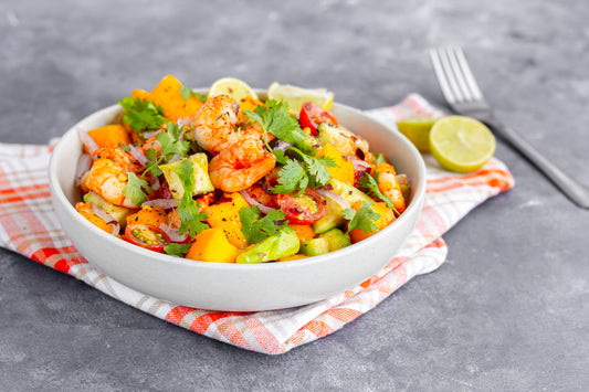 Air-Fried Coconut Shrimp with Mango Salsa