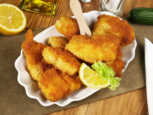 Crispy Lemon Dill Catfish Nuggets