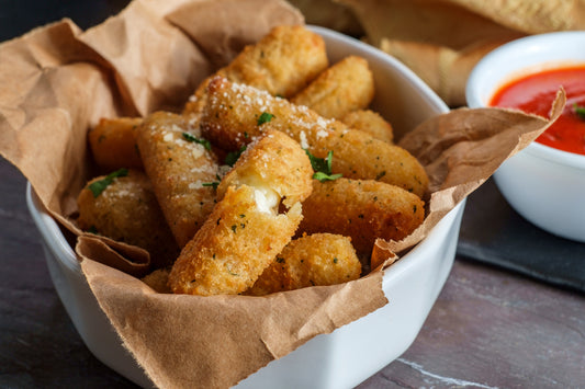 Air Fryer Crispy Cheesy Mozzarella Sticks