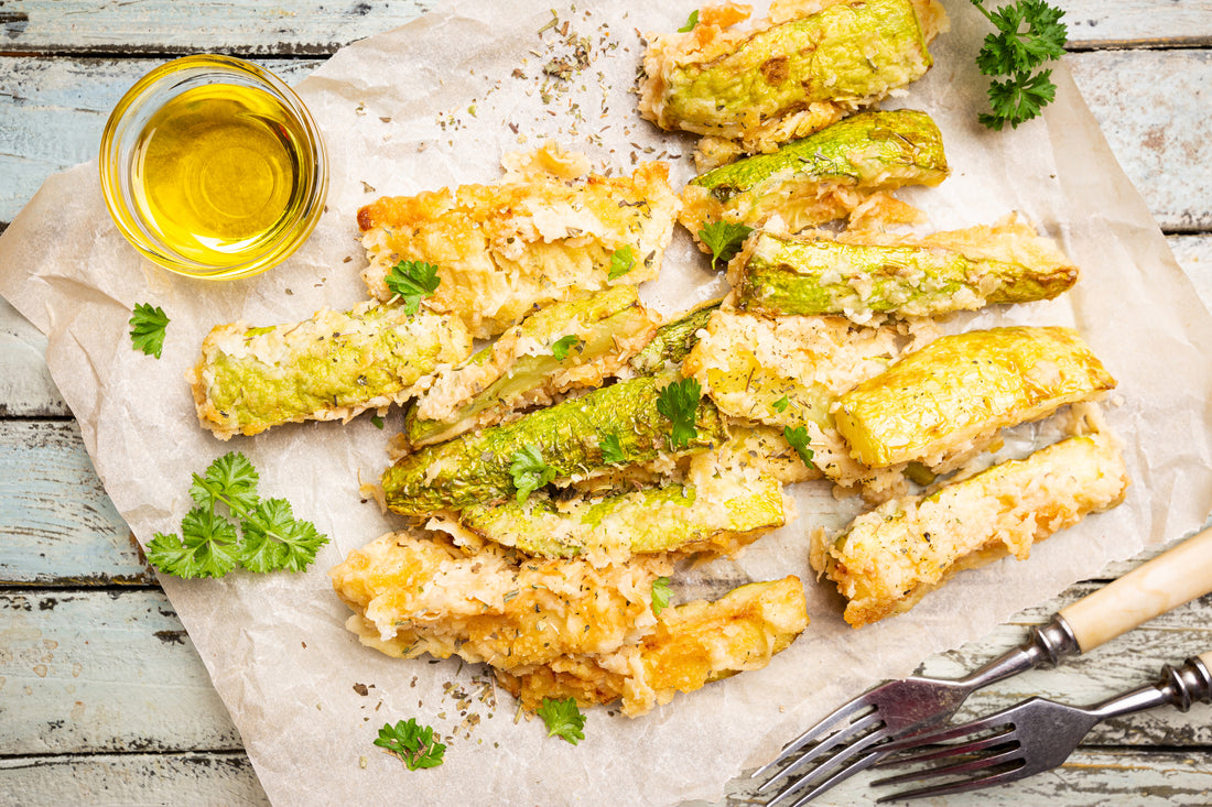 Air Fryer Garlic Parmesan Zucchini Fries