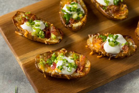 Air Fryer Loaded Potato Skins