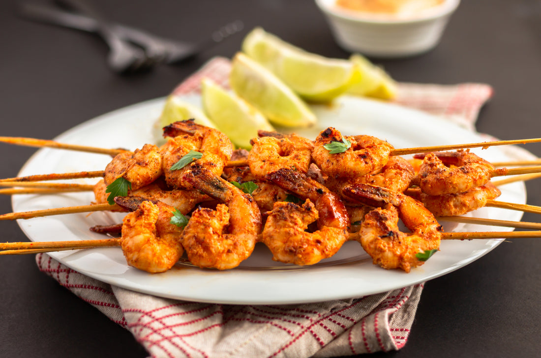 Air Fry Cajun Shrimp Skewers