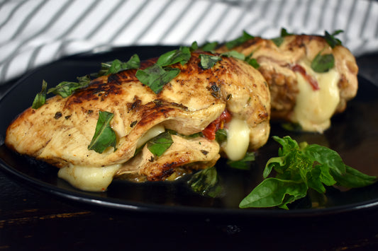 Air Fried Caprese Stuffed Chicken Breast (30 Min Meal)