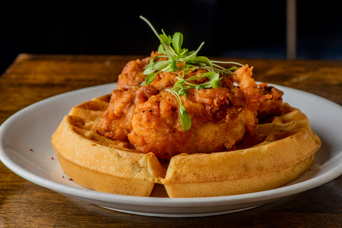 Air-Fried Chicken and Waffles