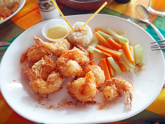 Air Fry Crispy Coconut Shrimp with Pineapple Dipping Sauce (30 Min Meal)