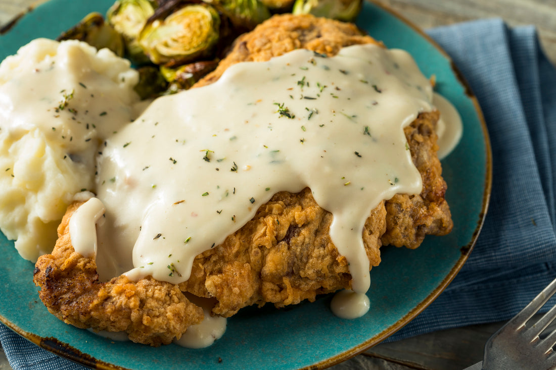 Air-Fried Crispy Chicken Fried Steak