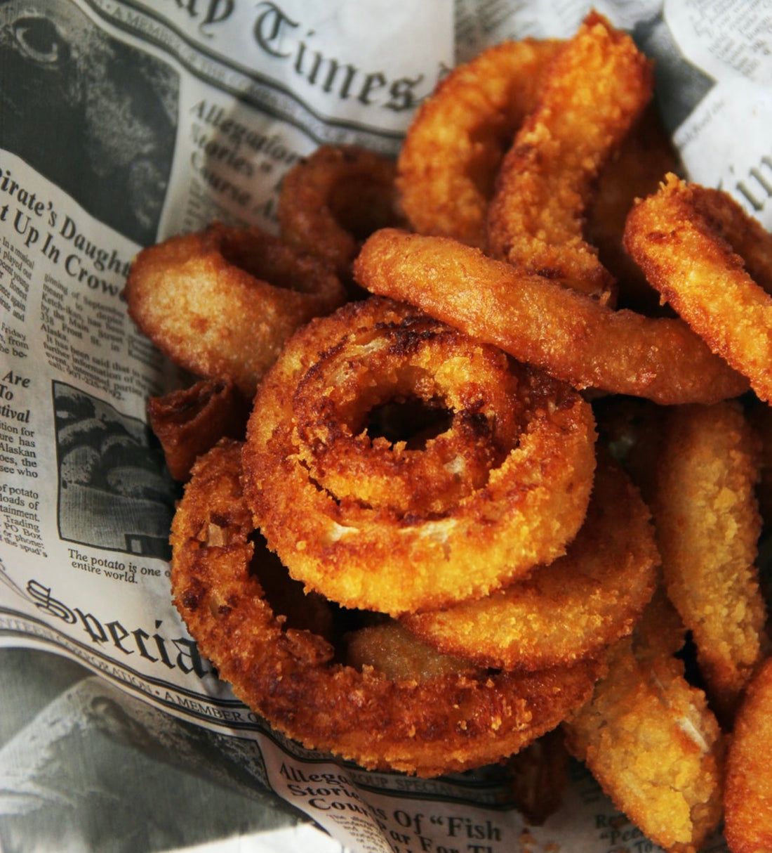 Double-Dipped Air Fried Onion Rings
