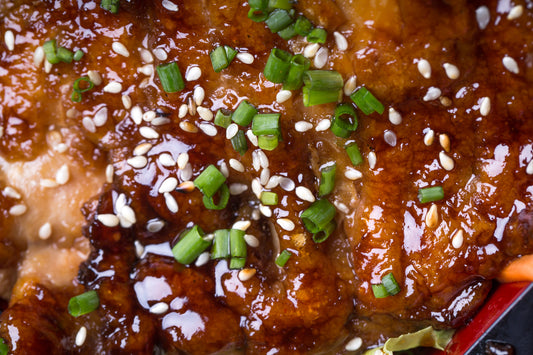 Sesame Ginger Glazed Air-Fried Chicken