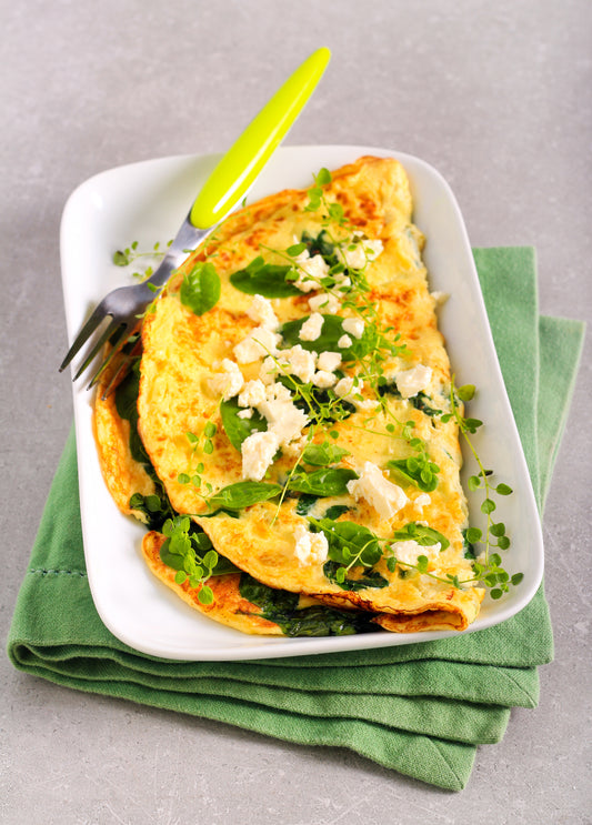 Spinach and Feta Omelette