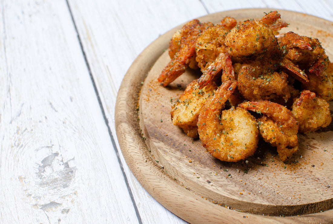 Breaded Garlic Parmesan Air Fryer Shrimp