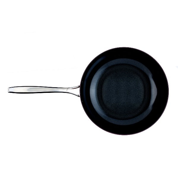  DiamoTech 12" EaZy Flip ceramic nonstick Wok with glass lid and recipe book