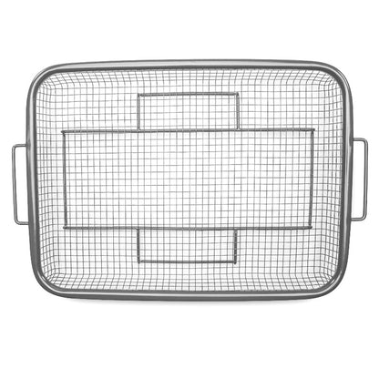 2 DiamoTech Gray Crisper Baskets + 1 Set of Stainless Steel Knives