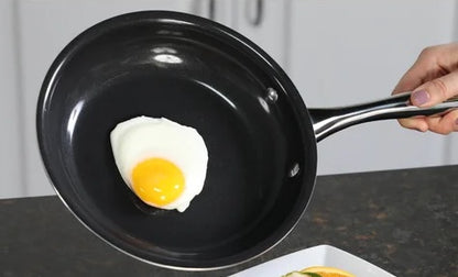2 Units, DiamoTech 9.5" Frying Pan - 4-Layer Diamond Ceramic Coating, Nonstick & Durable, Toxin Free