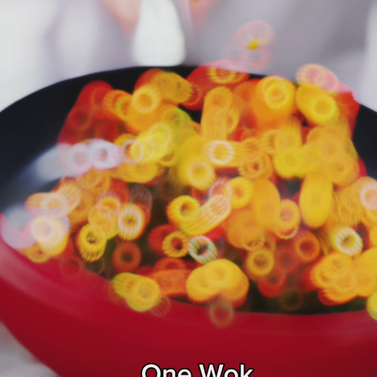 DiamoTech 12" EaZy Flip Wok, Ceramic Nonstick, Toxin-Free