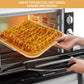 eazy mealz square bacon rack and crisper 3-pc set non-stick for air fryers & ovens