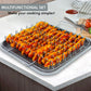 eazy mealz square bacon rack and crisper 3-pc set non-stick for air fryers & ovens