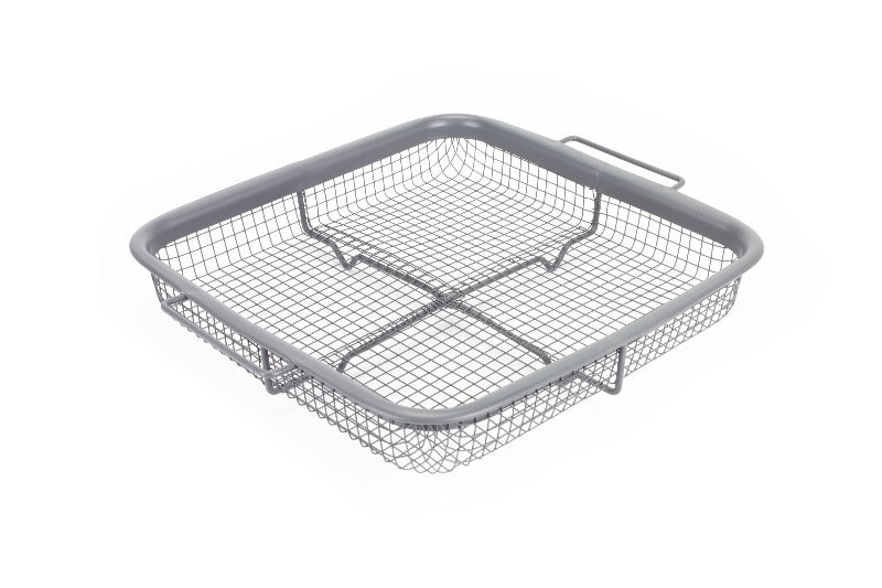 eazy mealz air fry crisper basket & bake pan 2-pc set