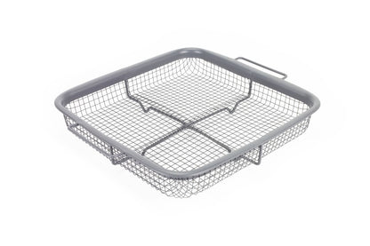 eazy mealz air fry crisper basket & bake pan 2-pc set