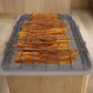 eazy mealz bacon rack xl + tray xl, 2-pc set