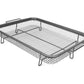 eazy mealz air fry crisper basket & tray set- gray