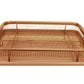 eazy mealz air fry crisper basket & tray set- copper