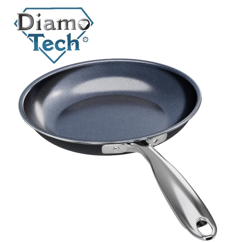 diamotech 9.5” frying pan, nonstick 4-layered durable diamond ceramic coating, 100% ptfe & pfoa free