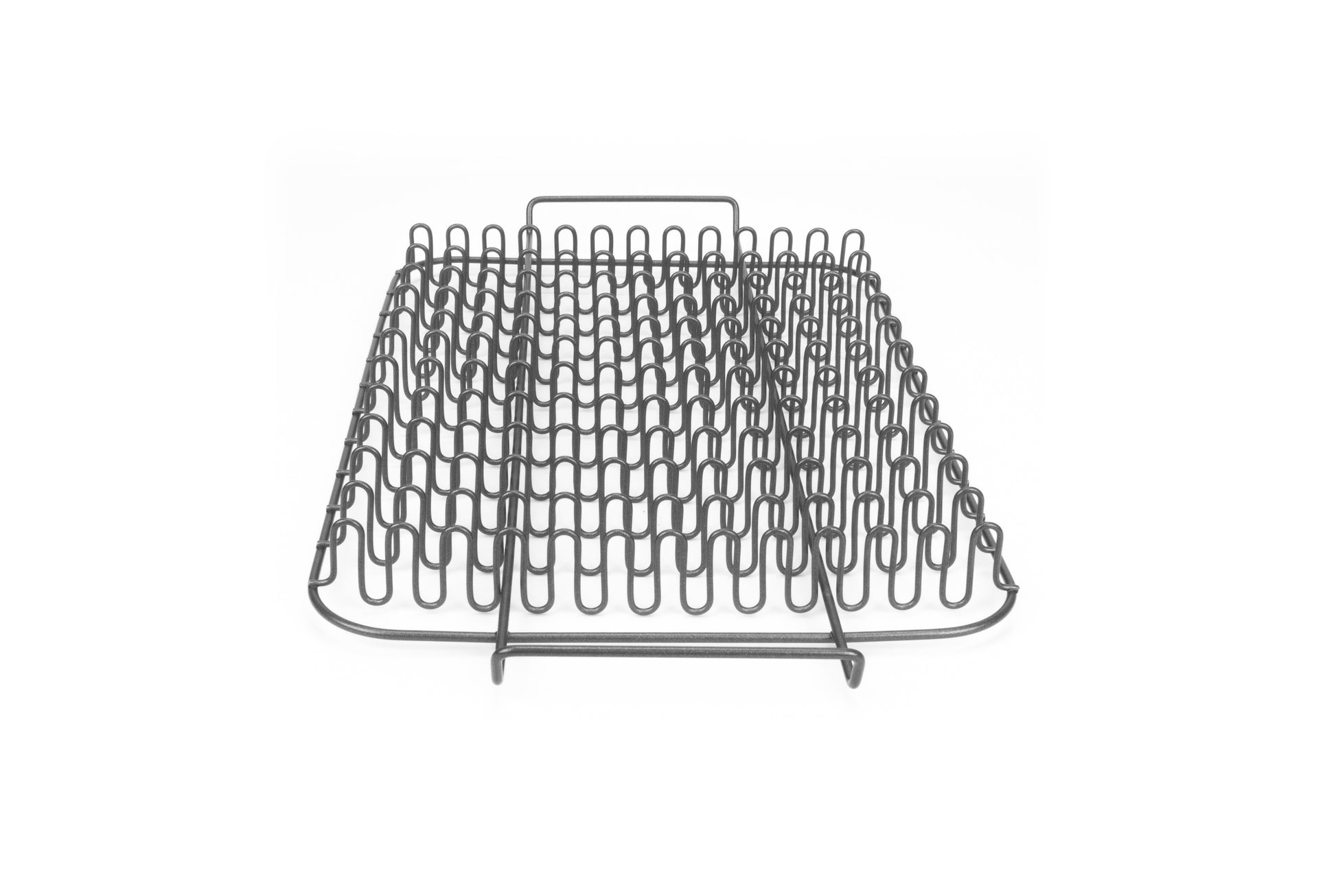 EaZy MealZ Bacon Rack & Tray Set, Rack and Grease Catcher, Non-Stick,  Large, Gray