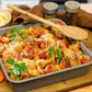 eazy mealz air fry grill pan, crisping basket & deep bake pan 3-pc set, deluxe, speckled